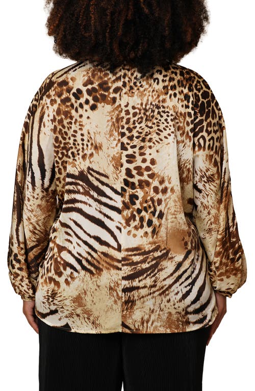 Cyrus Floral Button-up Shirt In Brown
