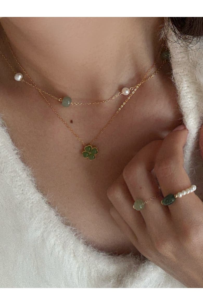 Jardin Green Jade Pendant Necklace, Alternate, color, Green