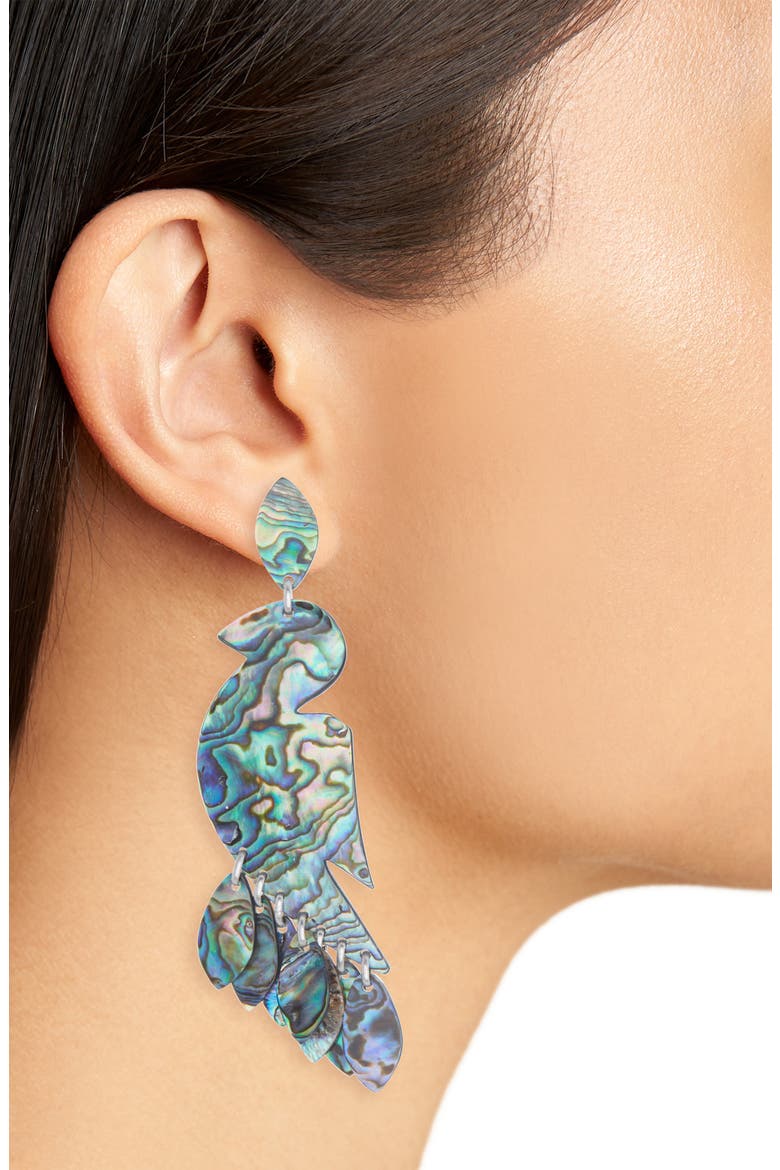 Ali Drop Earrings, Alternate, color, MULTICOLOR/ SILVER
