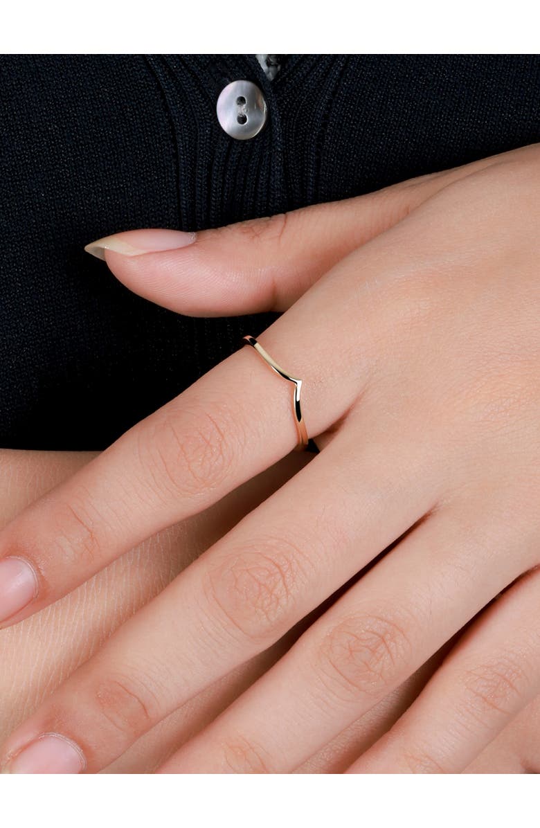 DEVATA Wishbone Ring in 14K Gold, Alternate, color, Yellow Gold