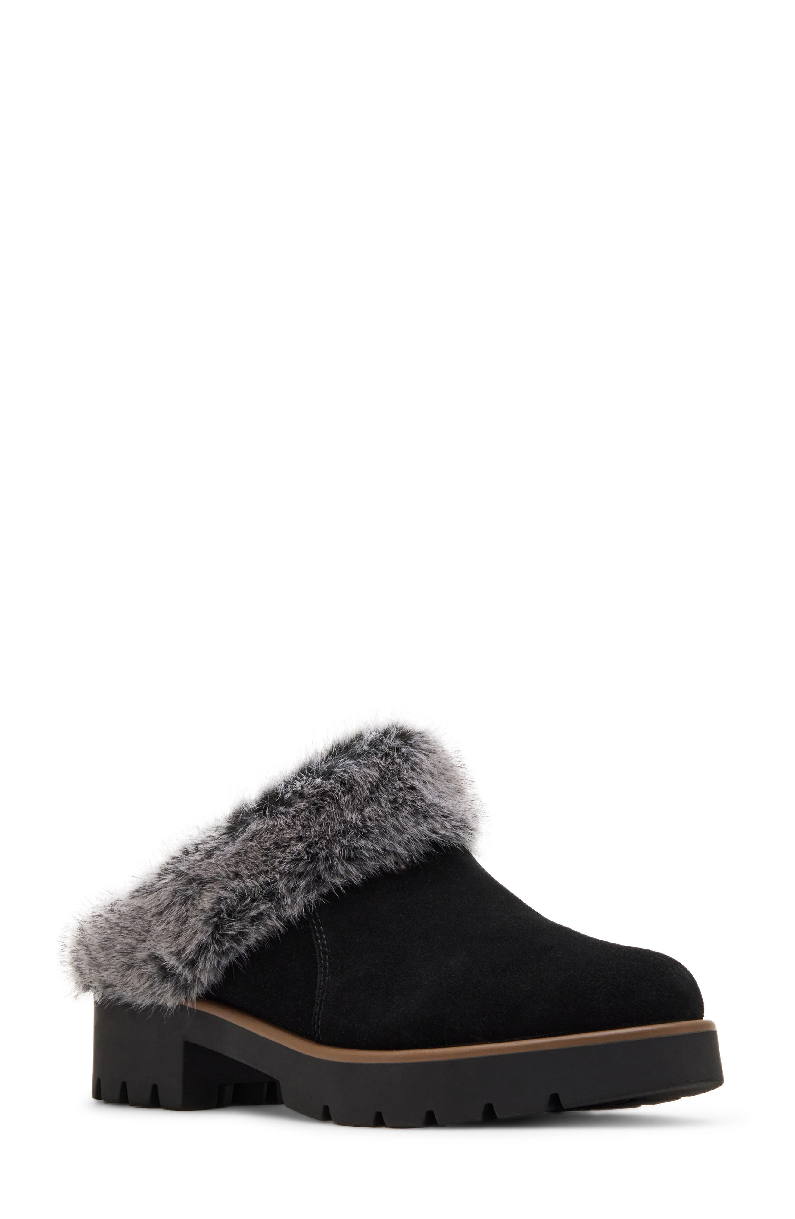 Blondo Karoline Faux Fur Clog, Main, color, 