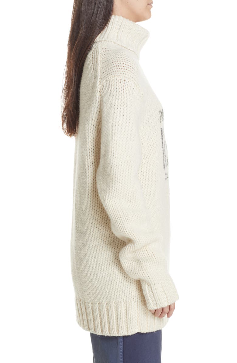 Polo Ralph Lauren Logo Graphic Turtleneck Sweater, Alternate, color, 