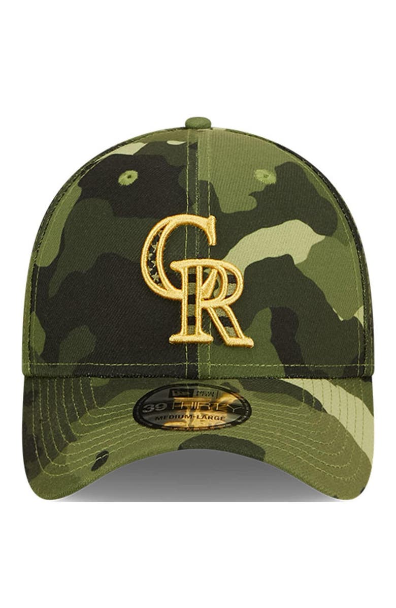 New Era Men's New Era Camo Colorado Rockies 2022 Armed Forces Day 39THIRTY Flex Hat, Alternate, color, Camo
