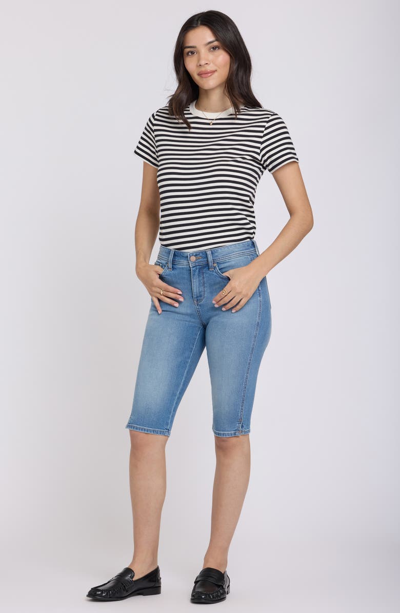 NYDJ Sophie Side Slit Bike Capri Jeans, Alternate, color, 