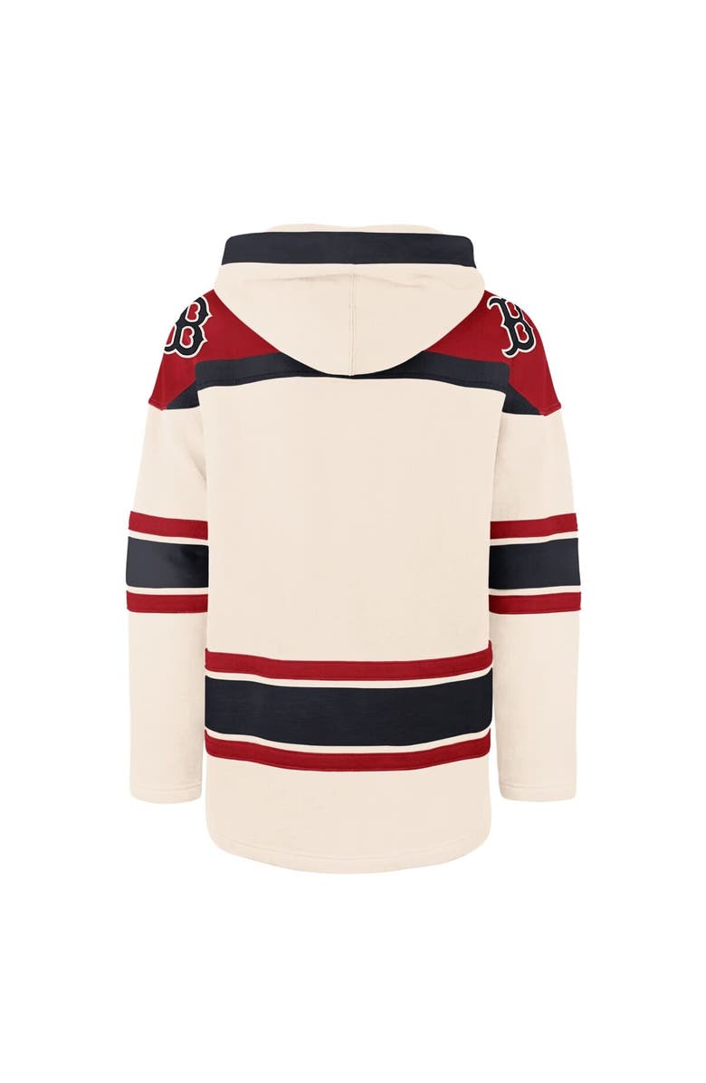 '47 Men's '47 Cream Boston Red Sox Superior Lacer Pullover Hoodie, Alternate, color, 