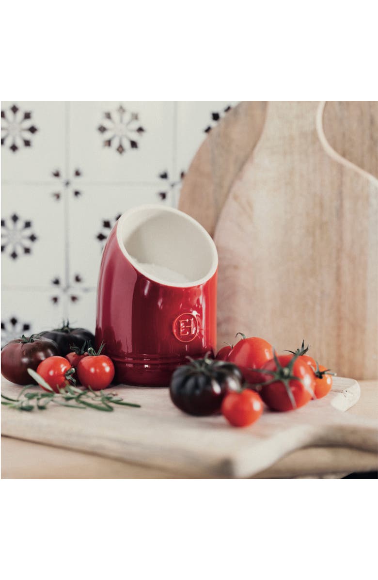 Emile Henry The Salt Pig, Alternate, color, Burgundy