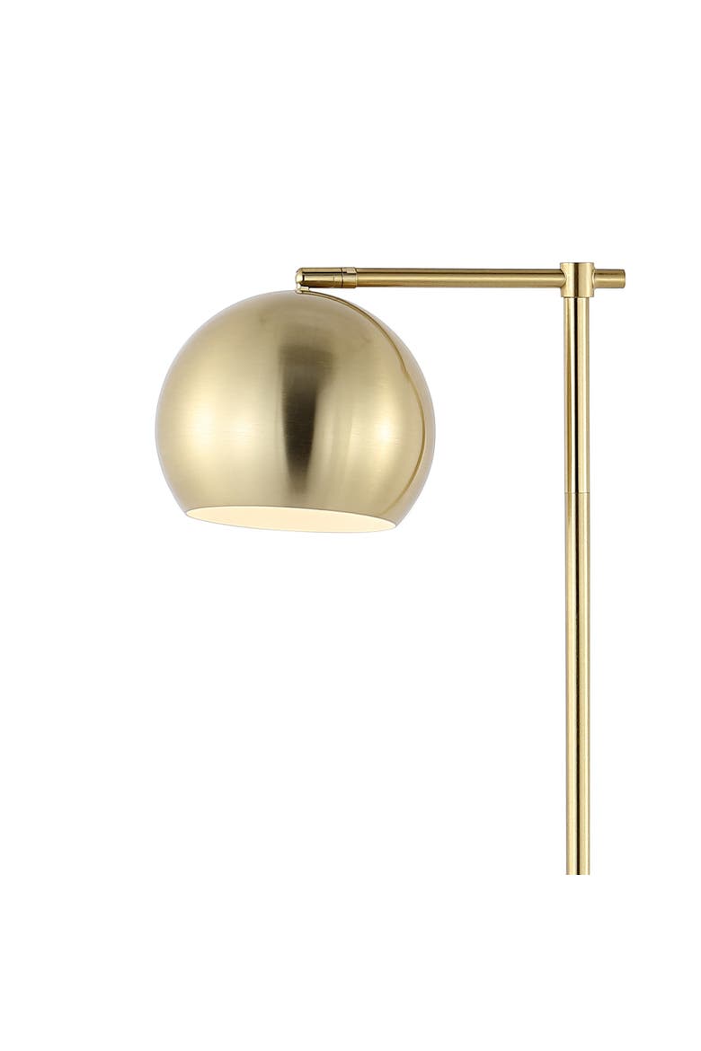 Eva Modern Contemporary Iron LED Floor Lamp, Alternate, color, Brass Gold