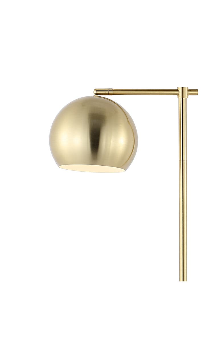 JONATHAN Y Eva Modern Contemporary Iron LED Floor Lamp, Alternate, color, Brass Gold