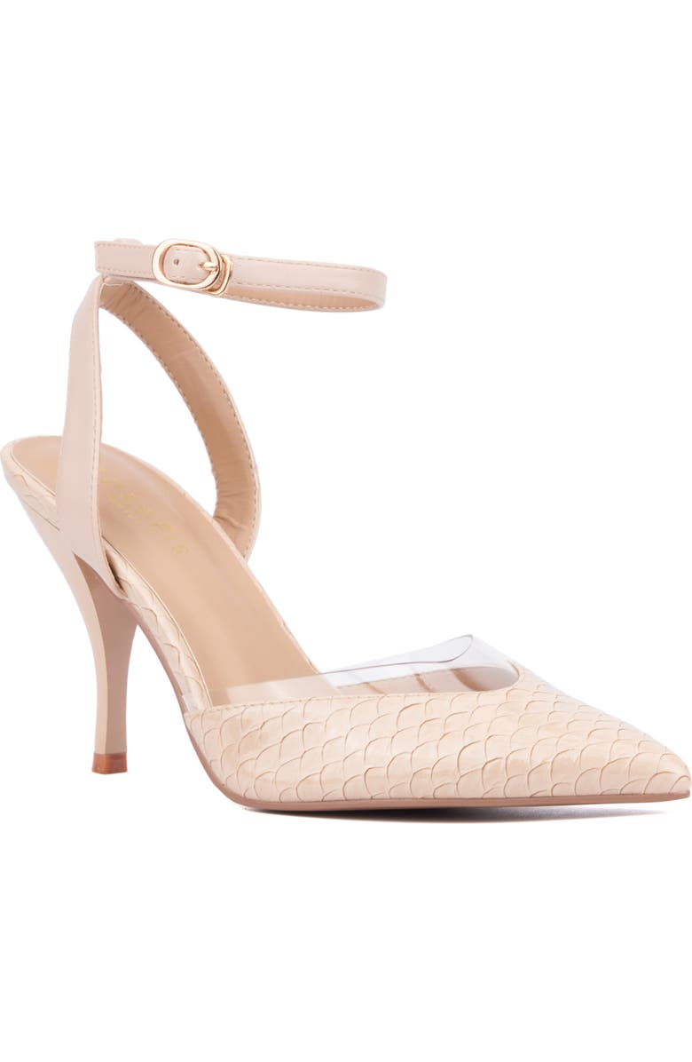 TORGEIS Willow Ankle Strap Pump, Main, color, Blush