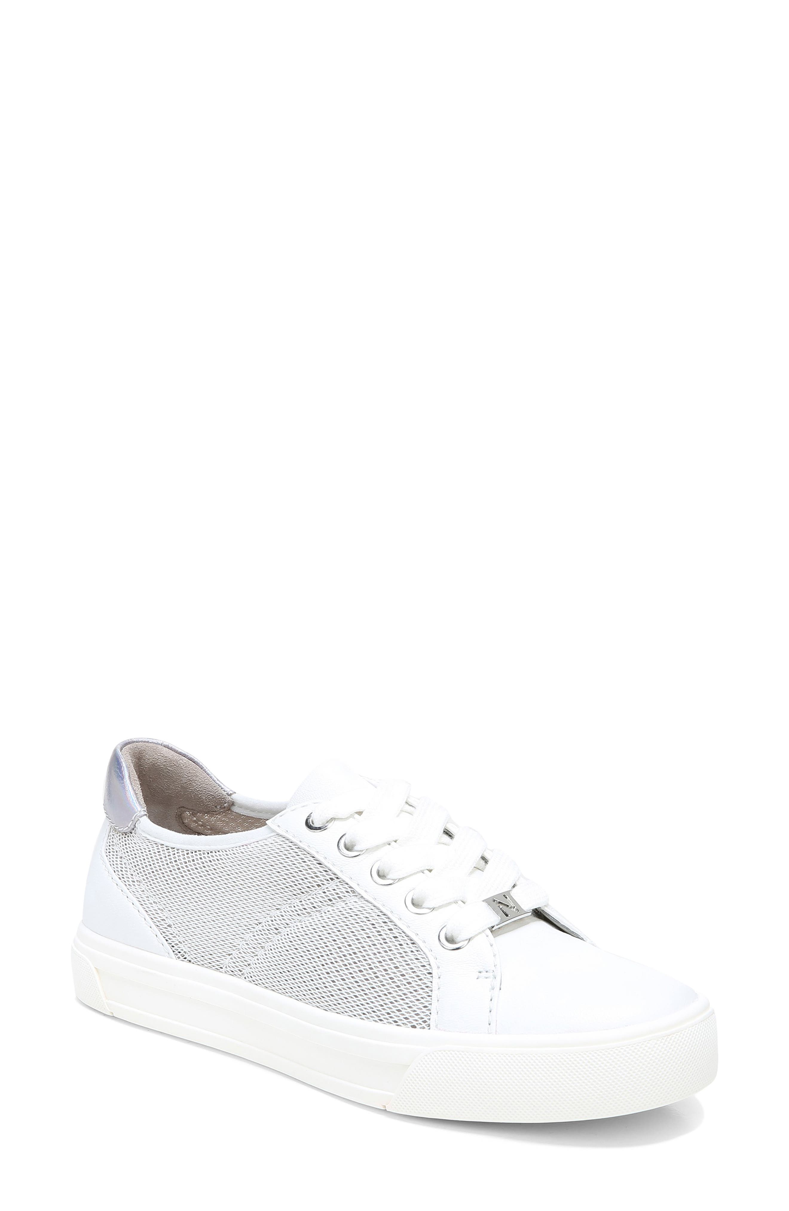 Astara Sneaker, Main, color, WHITE MESH LEATHER