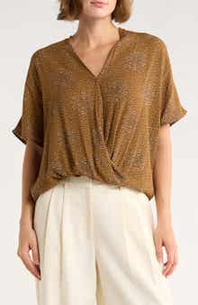 DR2 by Daniel Rainn Surplice V-Neck Wrap Top