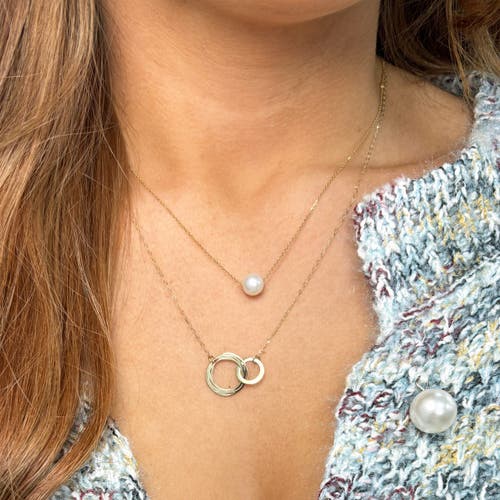 The Lovery Fine Jewelry Single Pearl Necklace In Gold