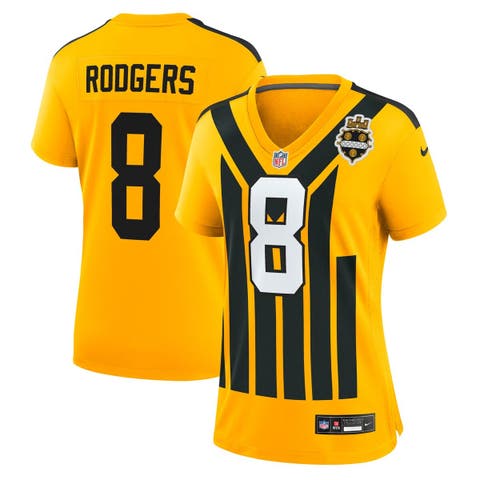 Women's Nike Aaron Rodgers Gold Pittsburgh Steelers Alternate 1933 Throwback Game Jersey