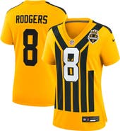 Nike Women's Nike Aaron Rodgers Gold Pittsburgh Steelers Alternate 1933 Throwback Game Jersey