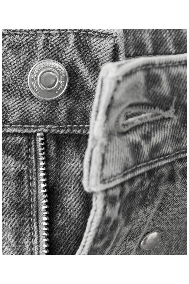 Studded Straight Leg Jeans, Alternate, color, DENIM GREY