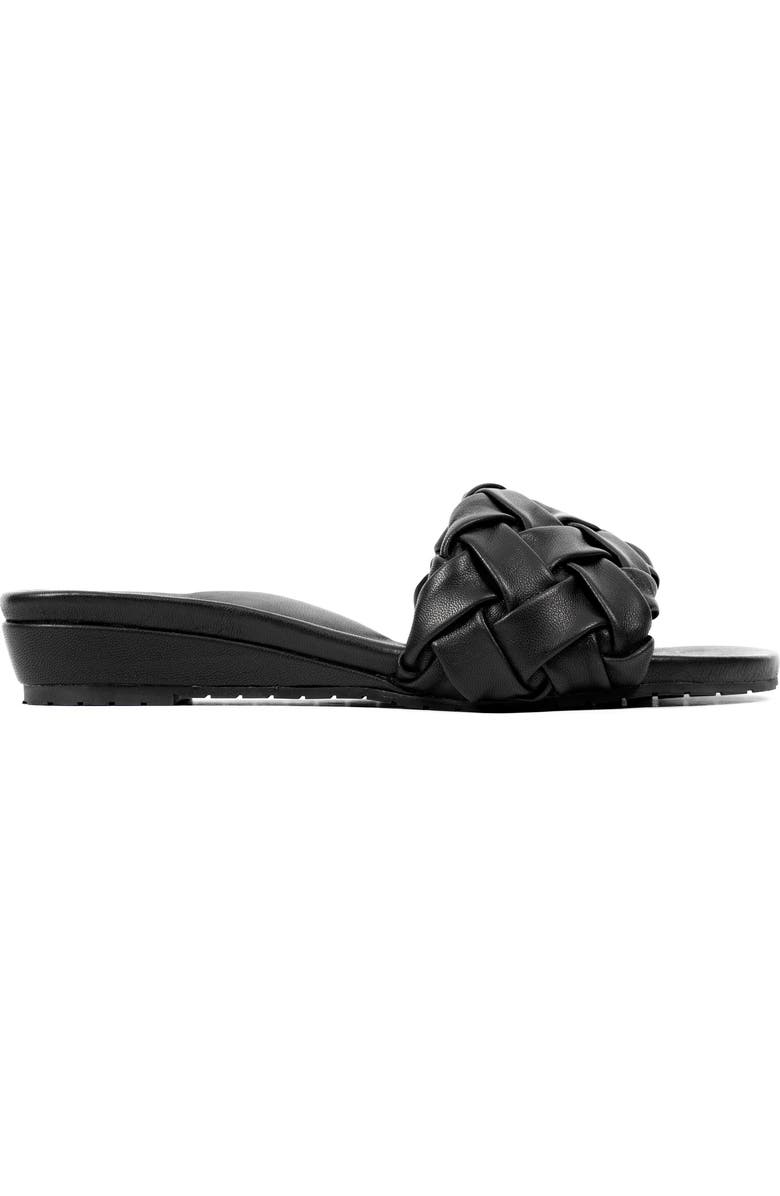 Steffie's Glide Sandal, Main, color, Ink Black