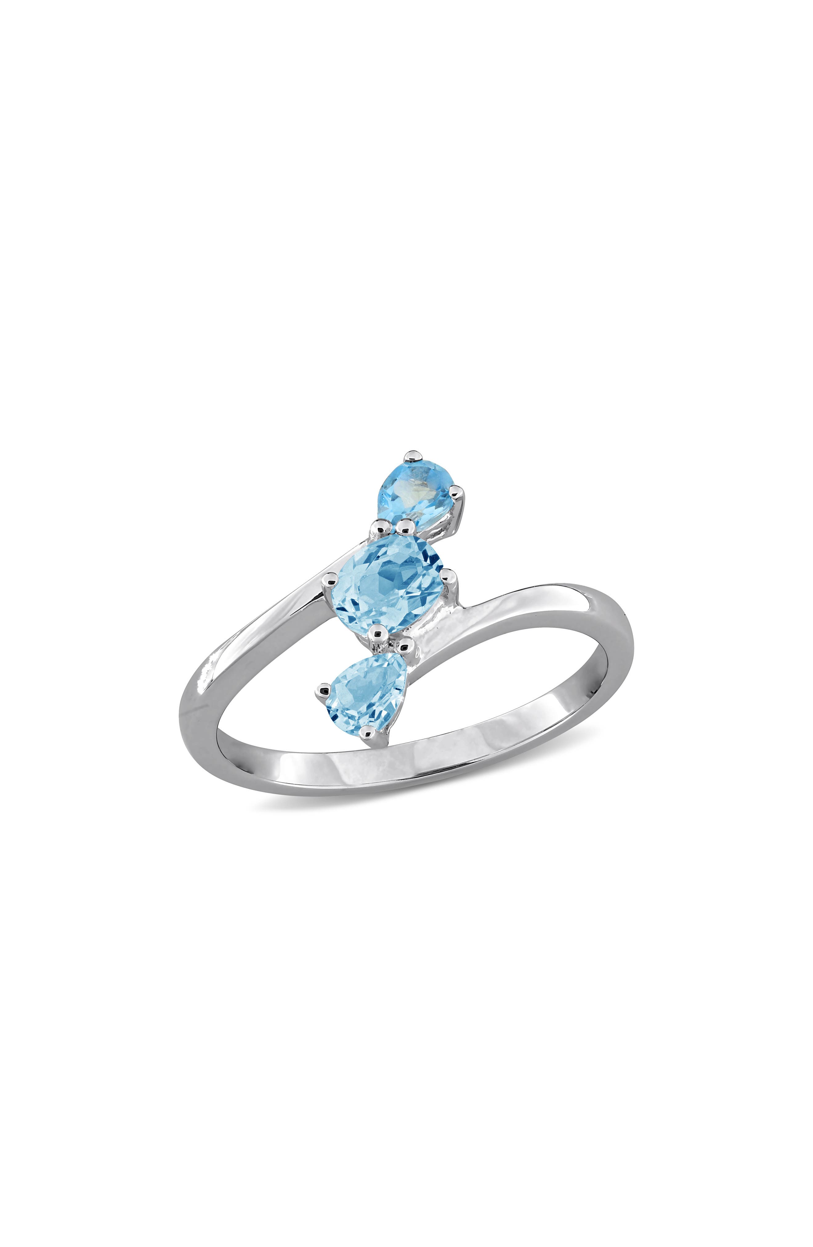 Swiss Blue Topaz Bypass Ring