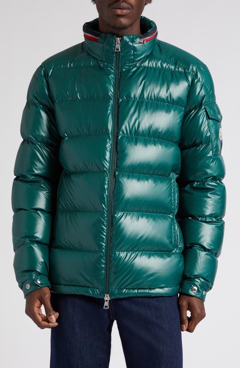 Moncler Bourne Quilted Recycled Polyester Puffer Jacket, Main, color,