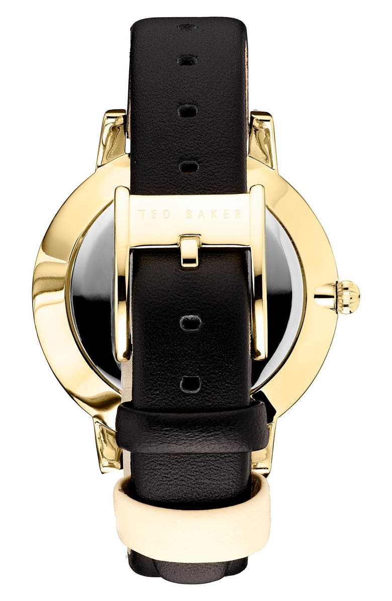 Ted Baker London Leather Strap Watch, 40mm, Alternate, color,