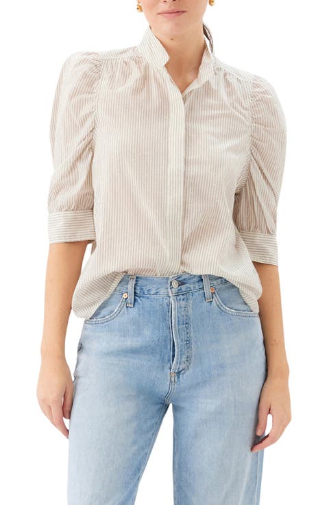 Maria Embellished Stripe Shirt