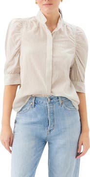 FIFTEEN TWENTY Margot Embellished Stripe Shirt
