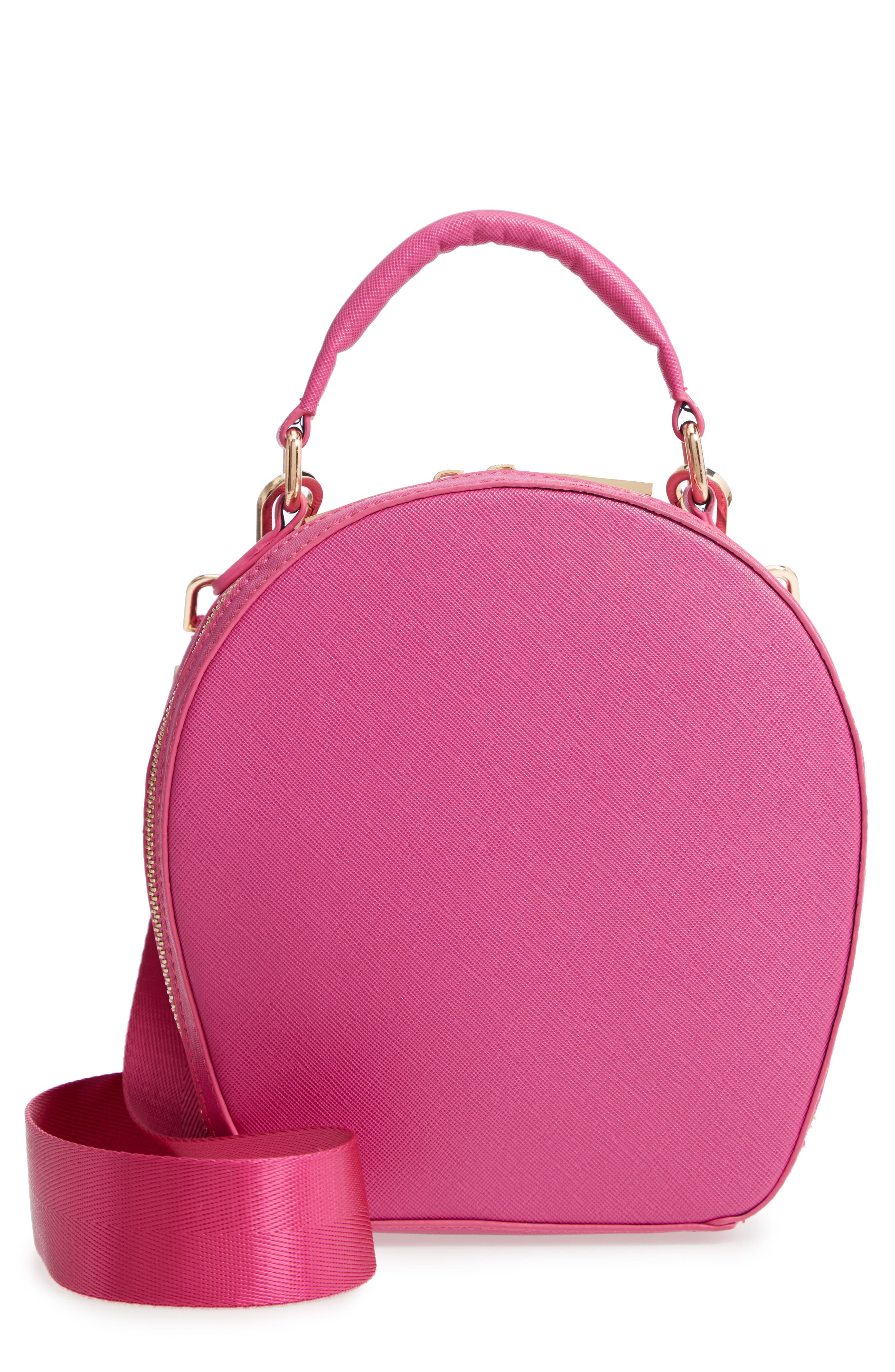 Deux Lux Annabelle Faux Leather Circle Crossbody Bag, Main, color, 