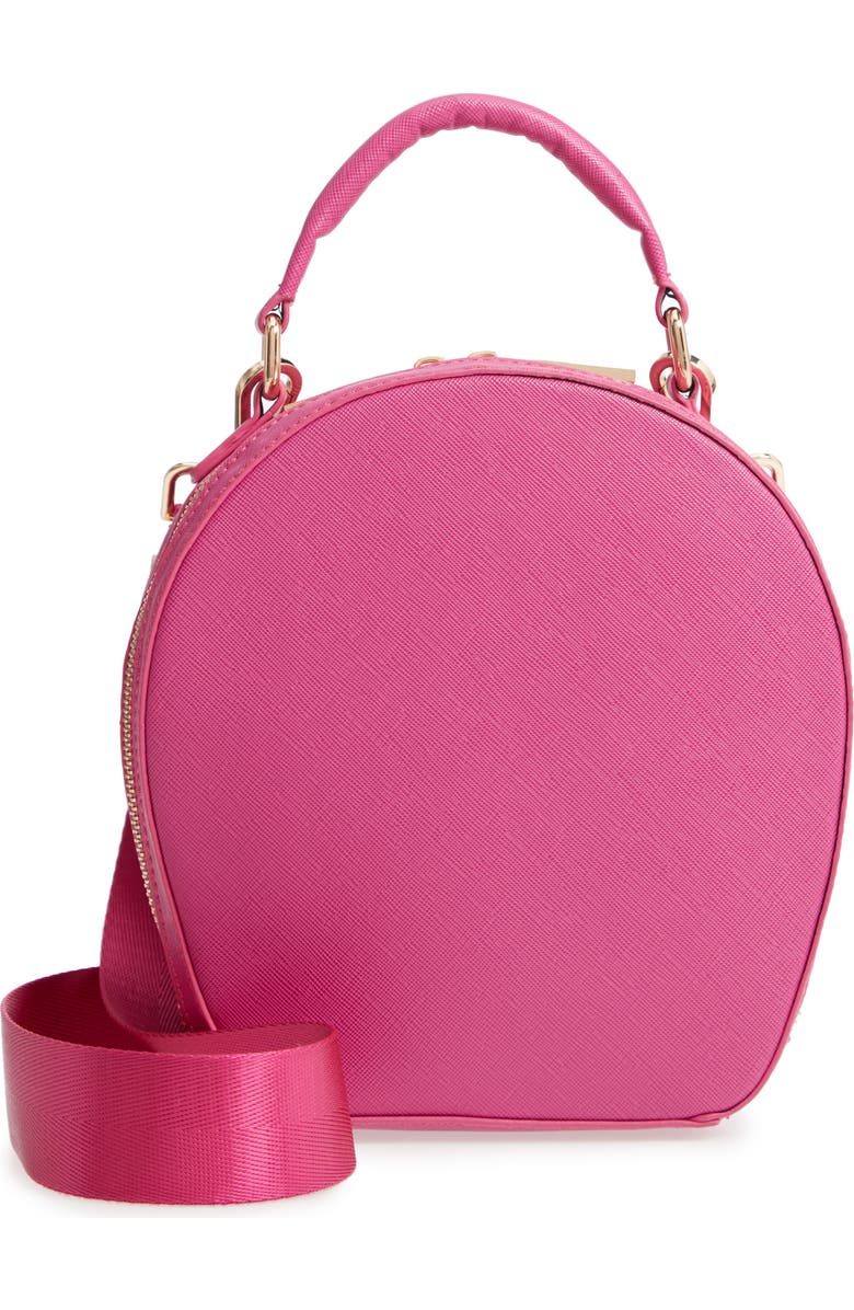 Deux Lux Annabelle Faux Leather Circle Crossbody Bag, Main, color,