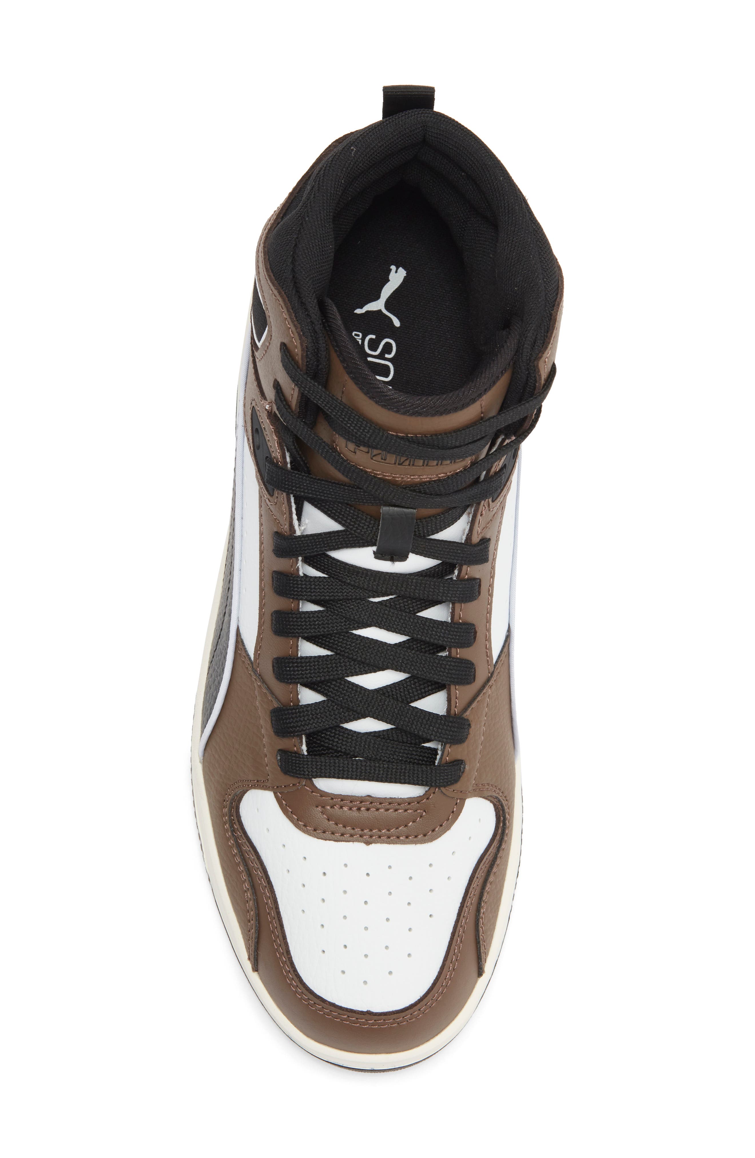 PUMA RBD Break Mid Top Sneaker, Alternate, color, Puma White/ Puma Black/ Bronze
