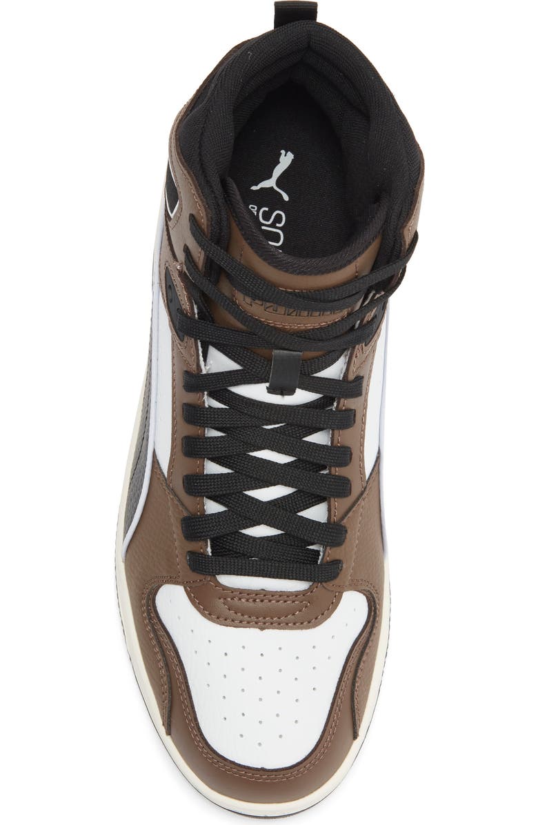 PUMA RBD Break Mid Top Sneaker, Alternate, color, Puma White/ Puma Black/ Bronze