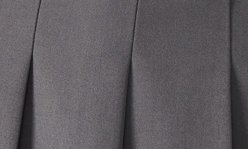Steve Madden Margo Pleated Miniskirt In Gray
