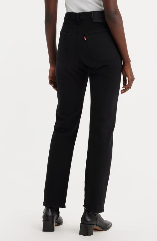 Levi's® Wedgie High Waist Straight Leg Jeans In Flash Black