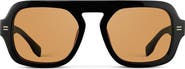 WMP Eyewear Naomi - 52mm Oversized Aviator Polarized Sunglasses