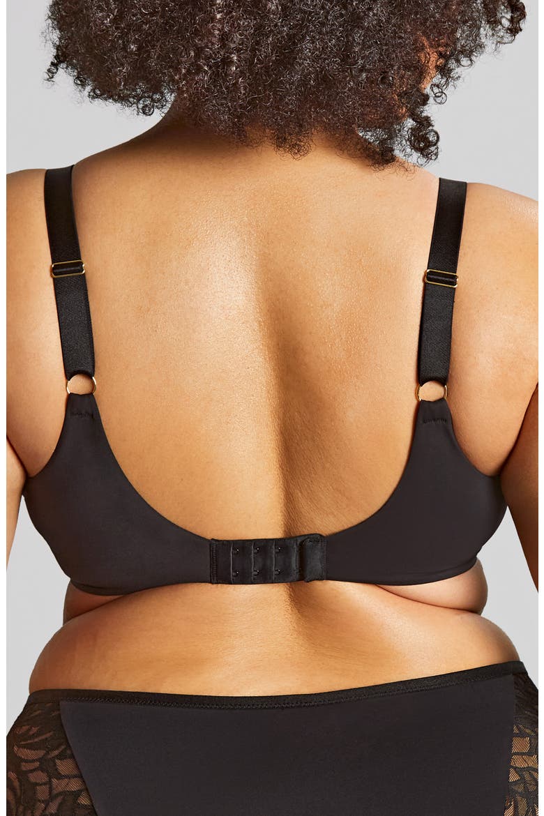 Sophia Underwire Full Coverage Stretch Lace Bra, Alternate, color, BLACK