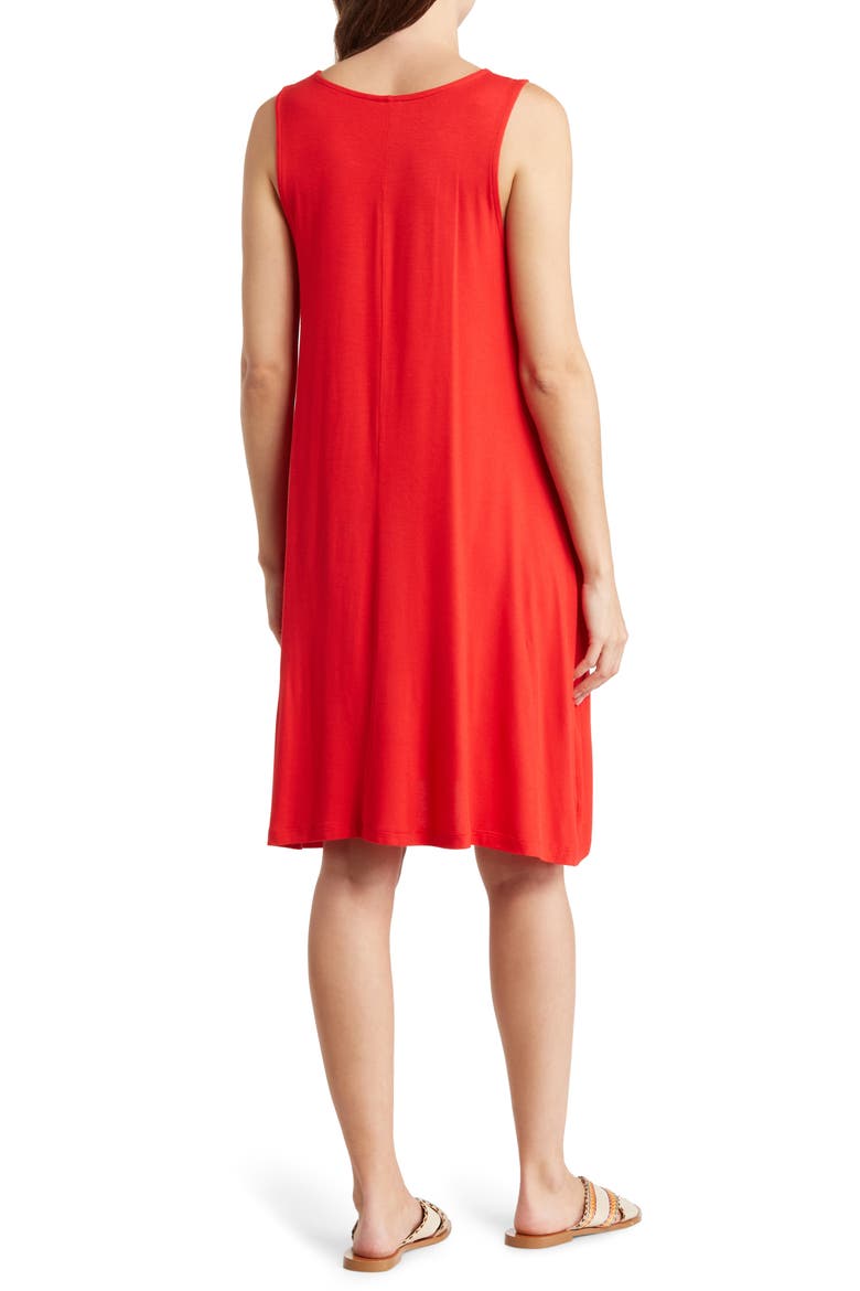 Swing Dress with Pockets, Alternate, color, RED CHINOISE