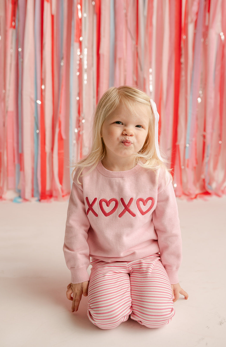 Little Paper Kids Sarah Sweater, Alternate, color, Light Pink