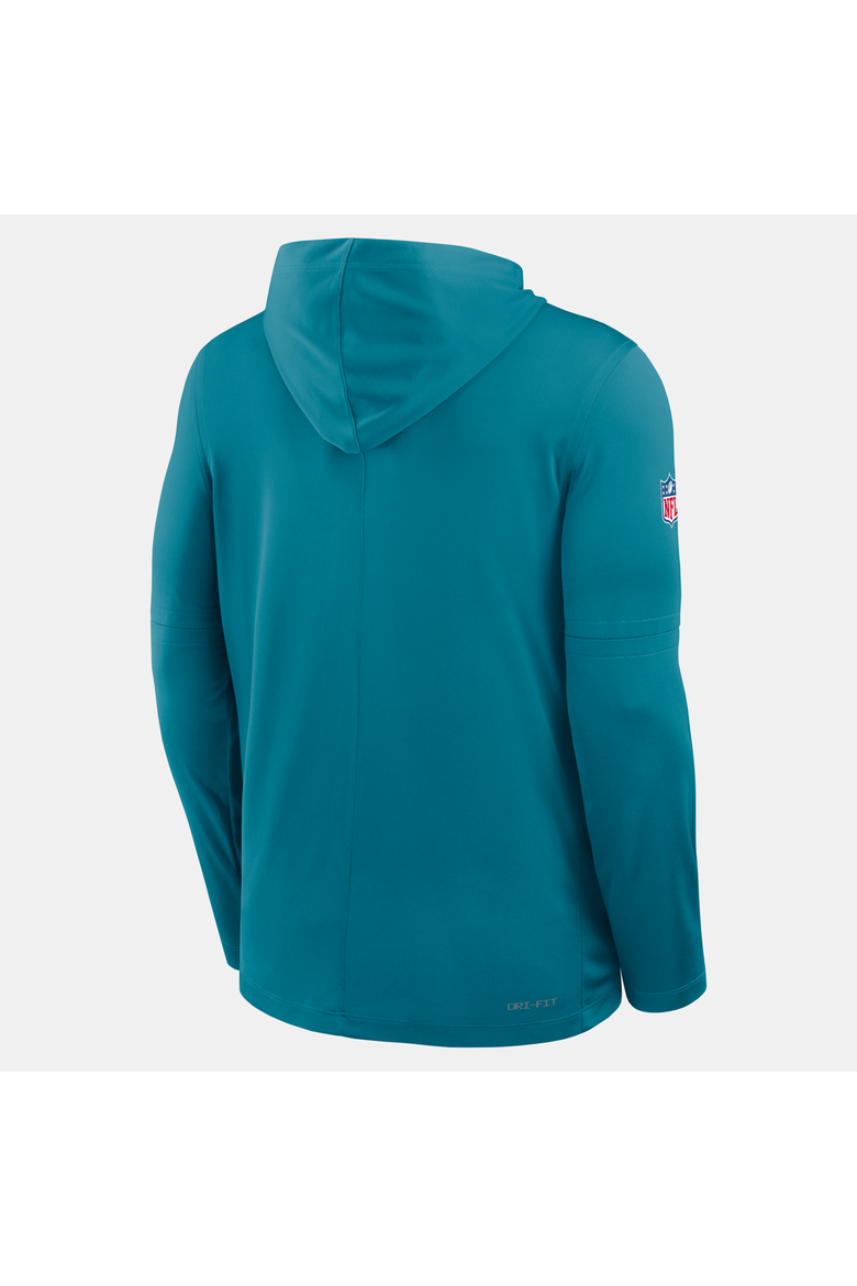 Men's Nike Teal Jacksonville Jaguars Sideline Alternate Lightweight Long Sleeve Hooded Dri-FIT T-Shirt, Alternate, color, Teal