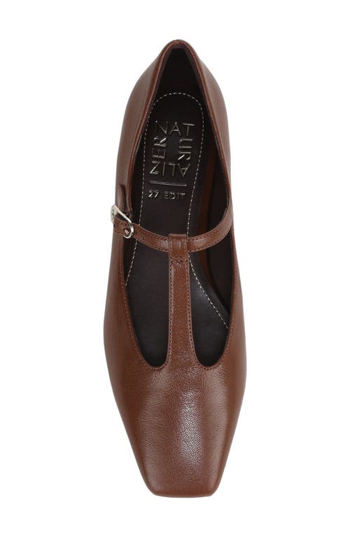 27 Edit Naturalizer Bella T-strap Flat In Brown
