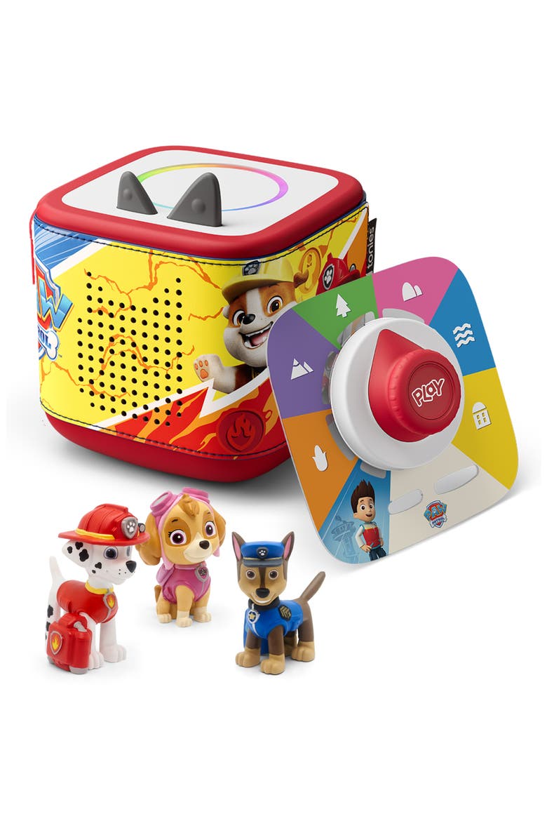 Toniebox 2 with 3-Pack PAW Patrol Characters Bundle, Main, color, SUNSET RED