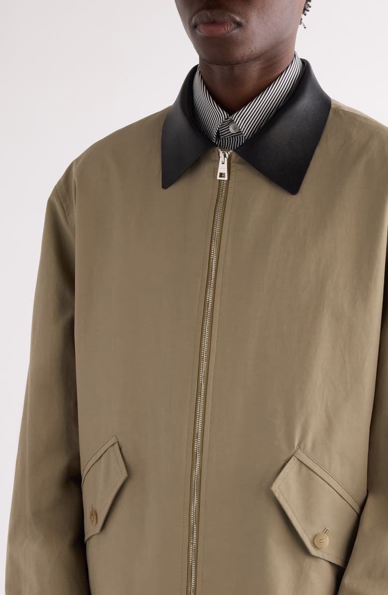 Givenchy Harrington Poplin Zip Jacket, Alternate, color, Beige