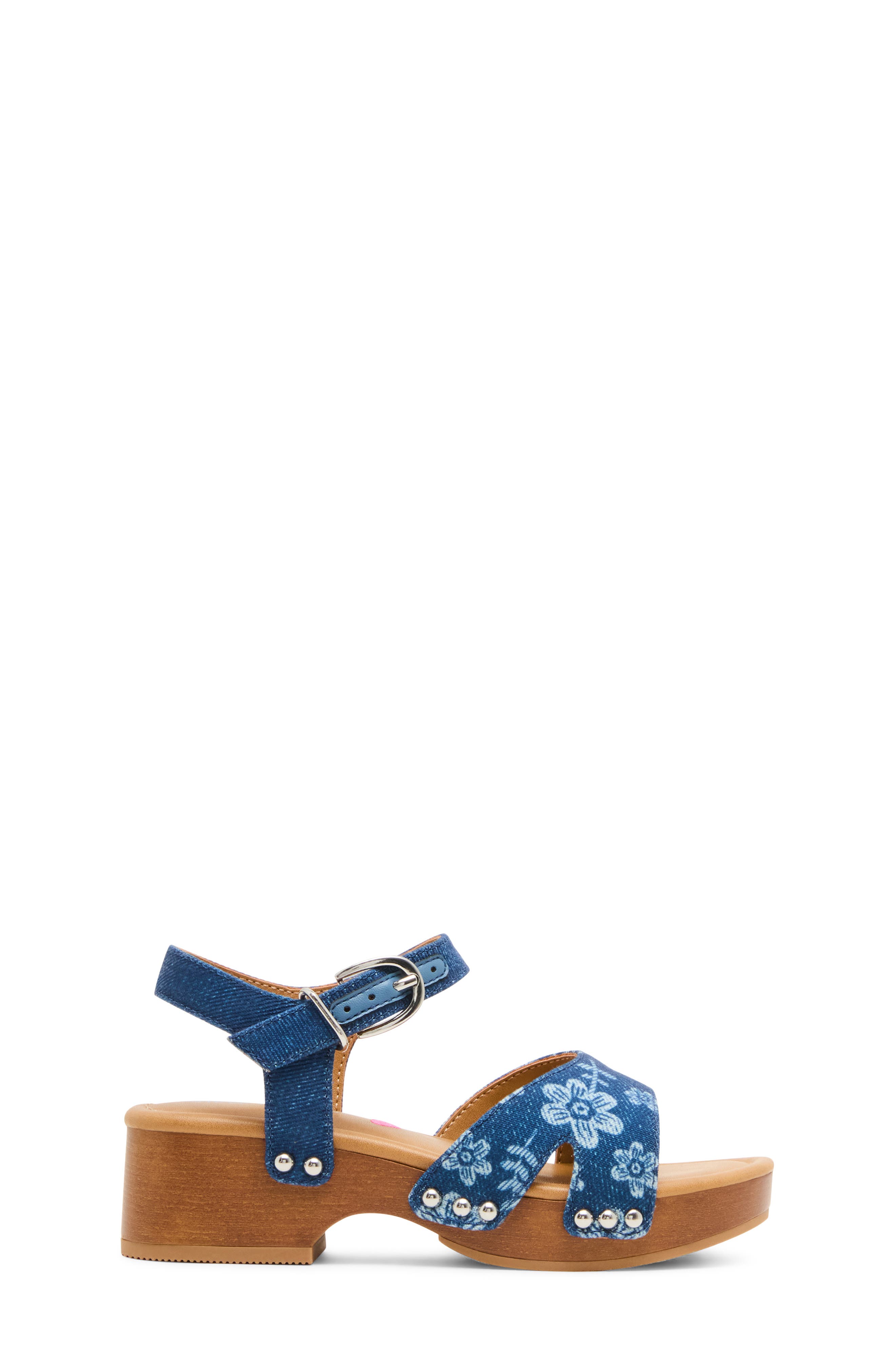 Kids' Mayson Platform Sandal, Alternate, color, DENIM