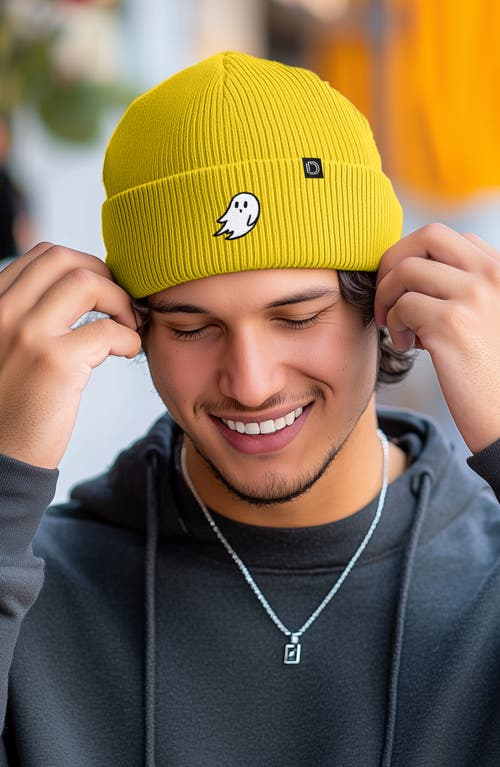 Dalix Ghost Beanie In Yellow