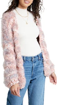 SAACHI Lurex Eyelash Stripe Cardigan