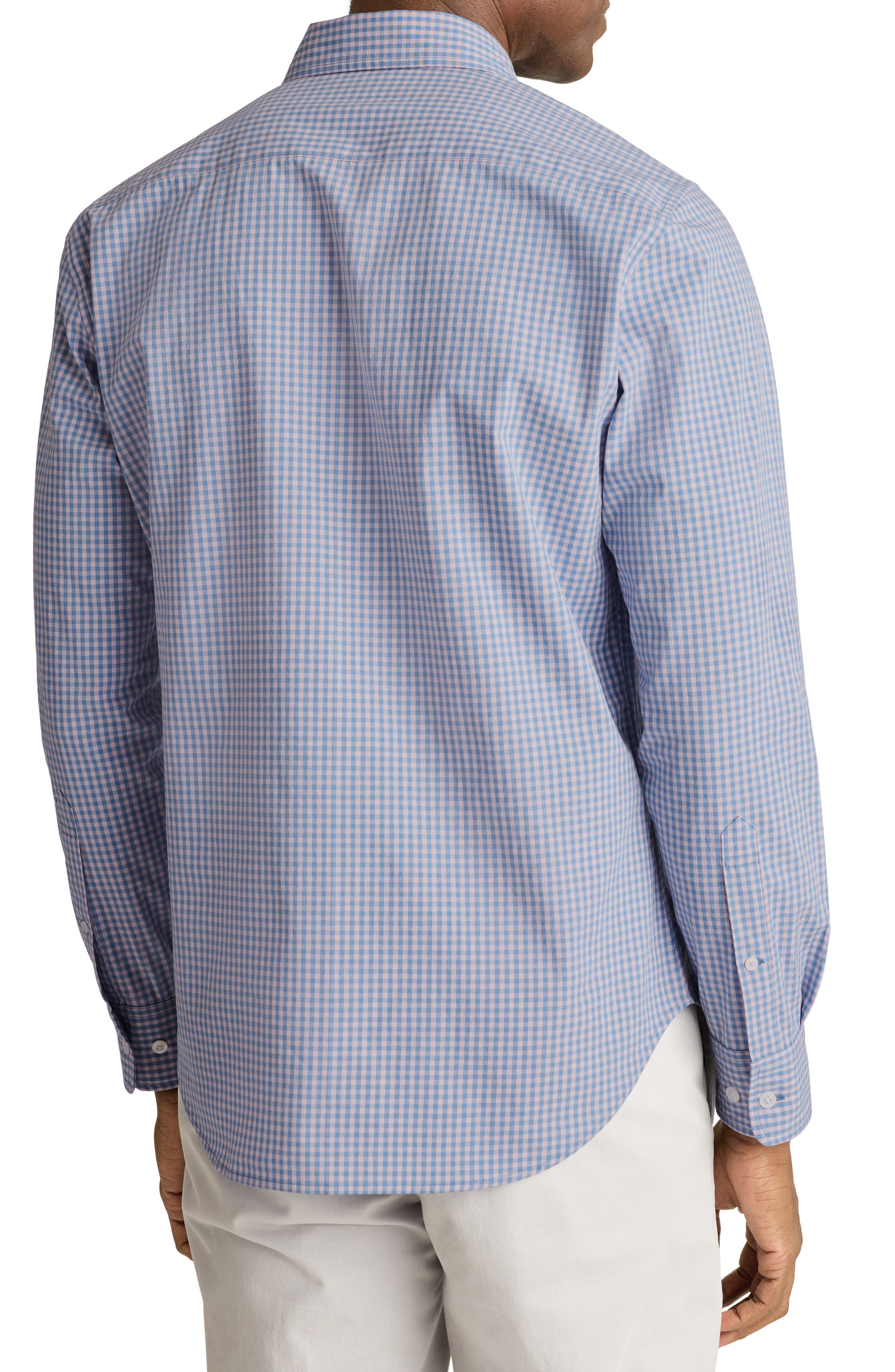 Raliegh Slim Fit Gingham Check Button Down Shirt - image 2
