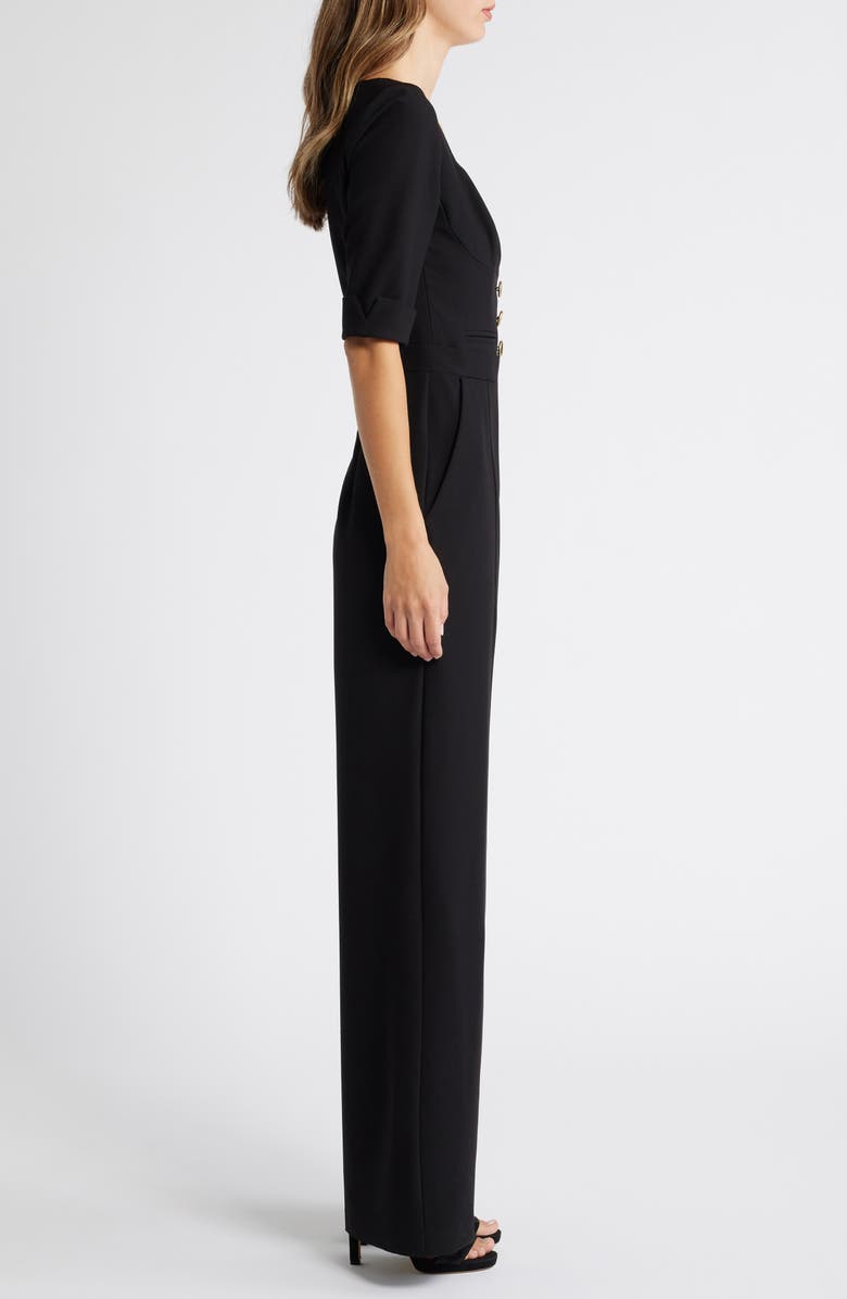 Black Halo Kerry Wide Leg Jumpsuit, Alternate, color, Black