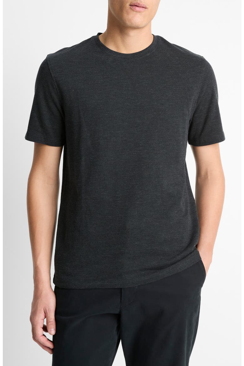 S/S CREW, Main, color, BLACK/ MED H GREY