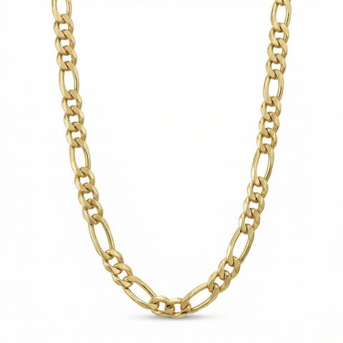 14k Gold-filled Solid Figaro Link Chain Necklace