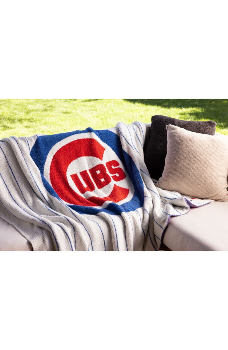 Barefoot Dreams<sup>®</sup> CozyChic<sup>®</sup> Chicago Cubs Throw Blanket, Alternate, color, Cubs Multi