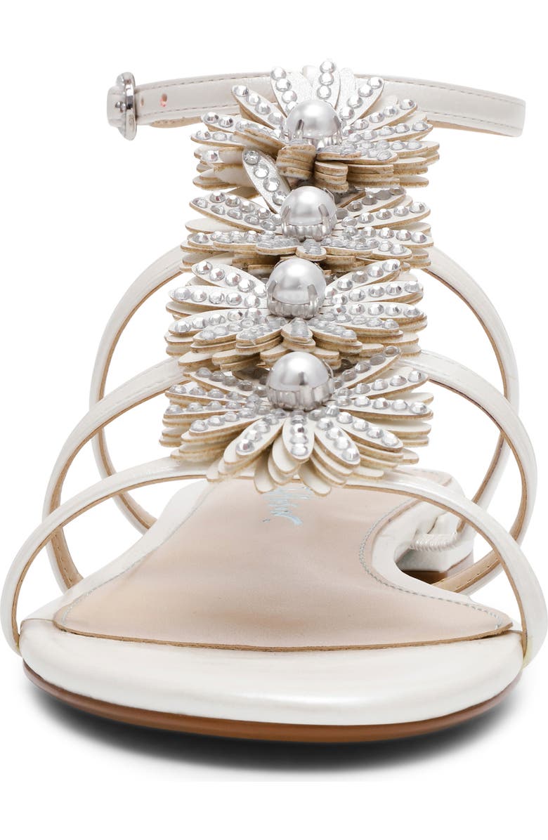 Betsey Johnson Joyce Ankle Strap Sandal, Alternate, color, Ivory