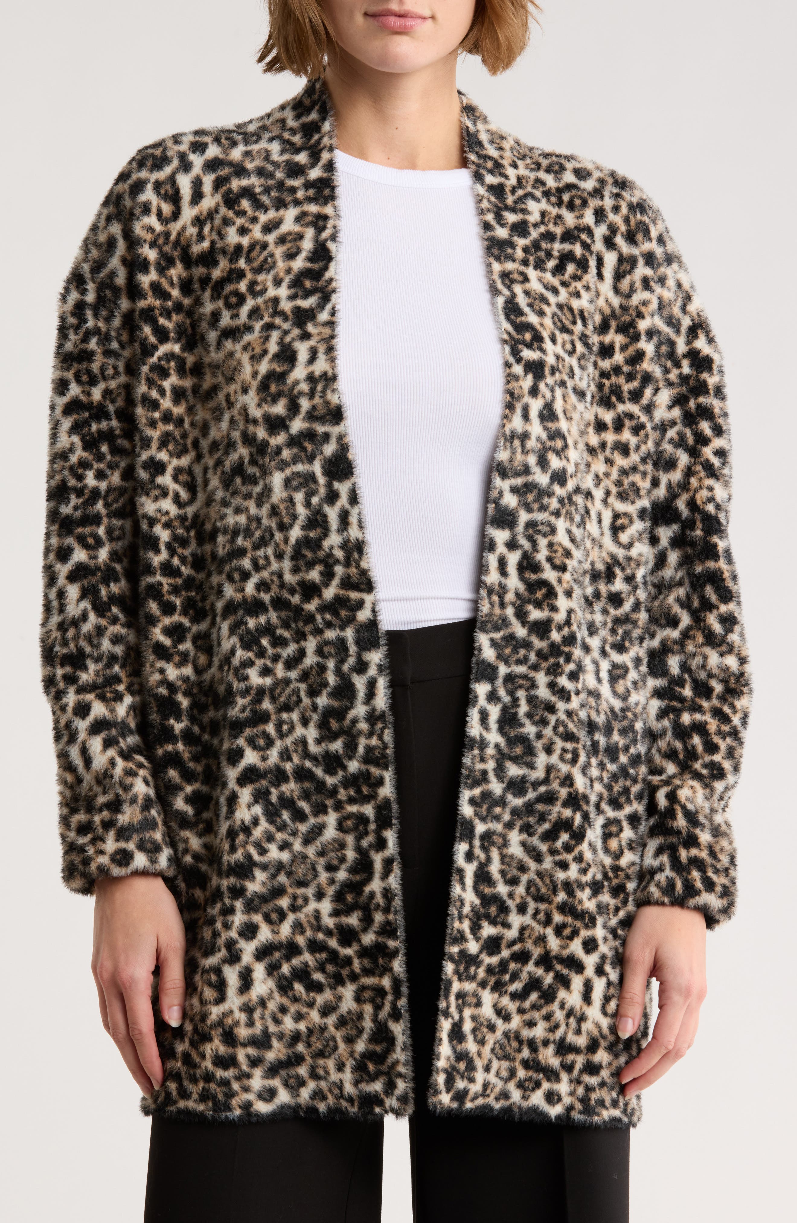 Love Token Layla Faux Fur Cardigan
