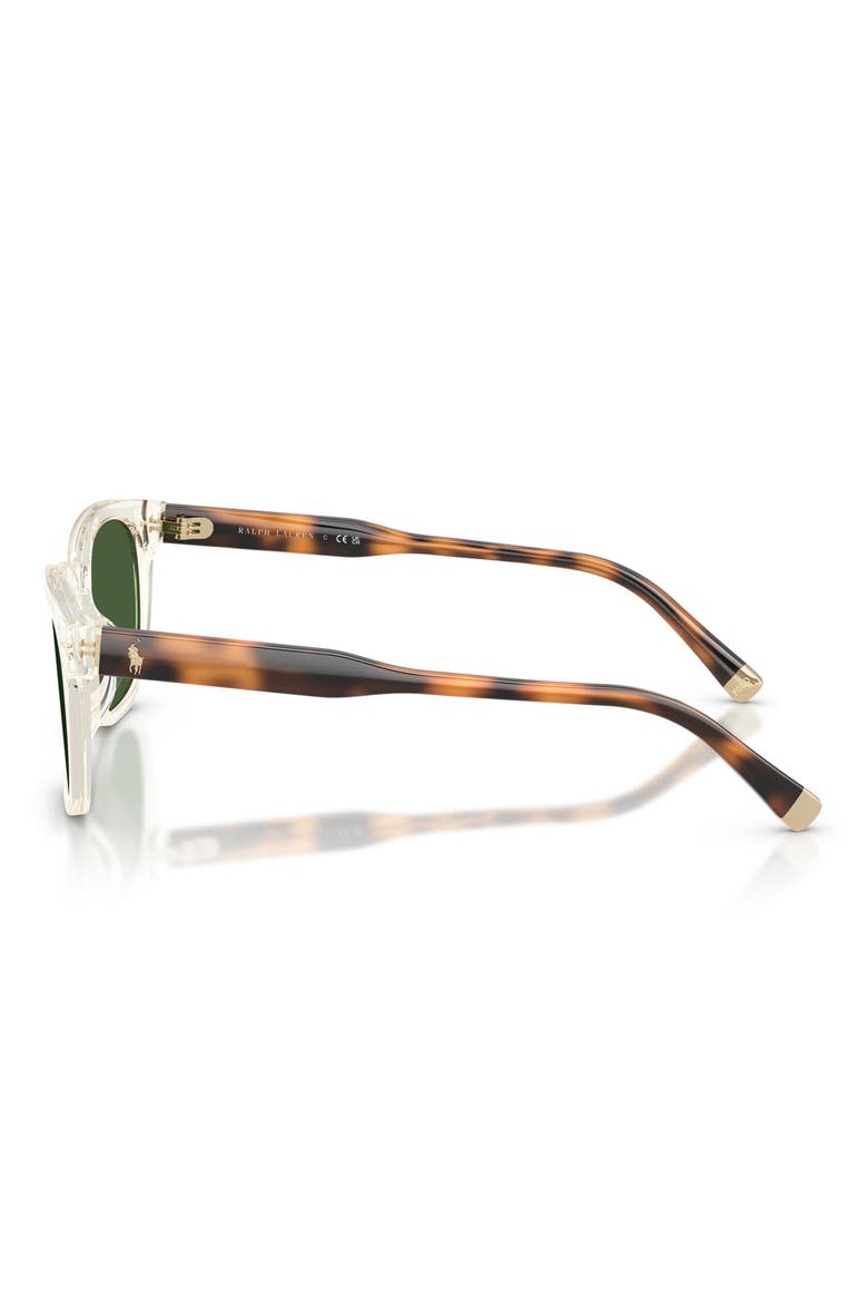 52mm Square Sunglasses, Alternate, color, TRANSPARENT YELLOW / GREEN